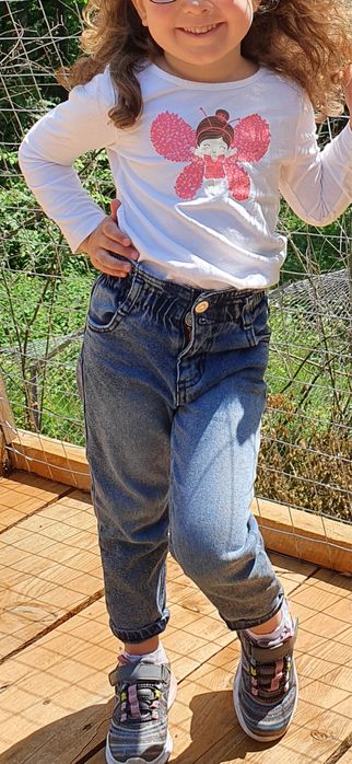 Джинси мом з красивою високою посадкою