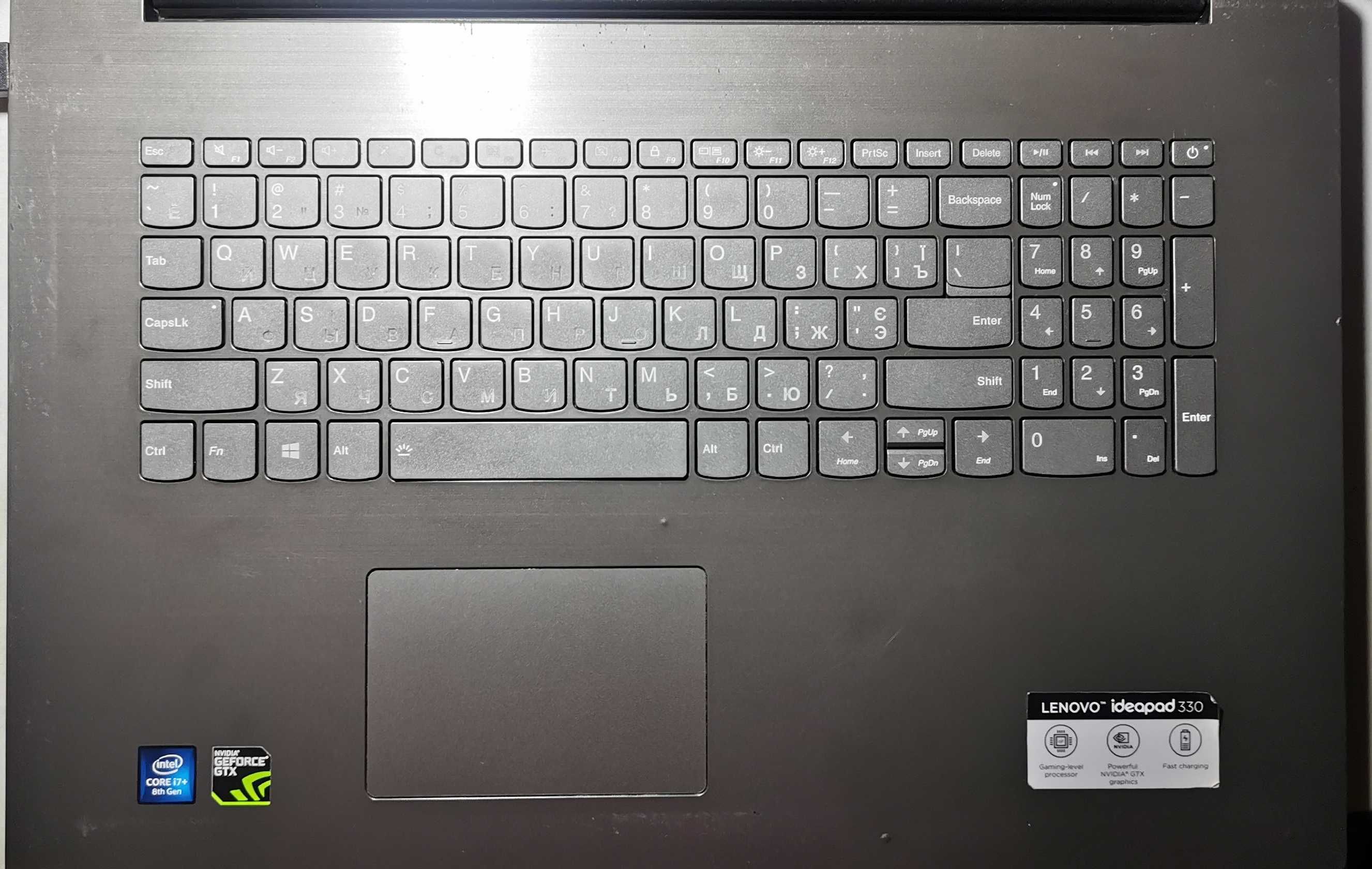 Игровой ноутбук 17.3 lenovo 330-17ich Core i7-8750H GTX 1050 4GB SSD
