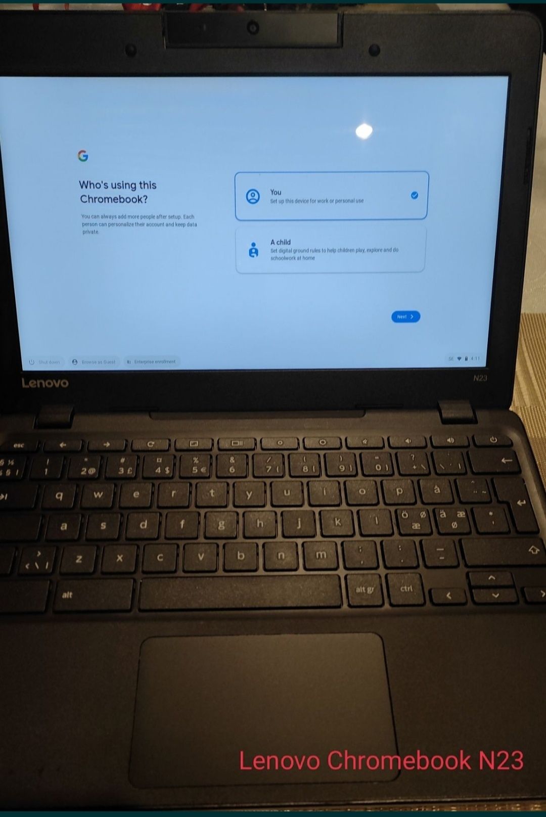 Chromebook Lenovo N23 (opis)