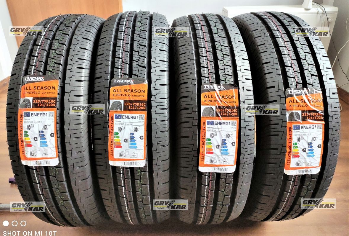 4x 225/75r16c Tracmax X-Privilo VanSaver 121/120r C/B/72dB