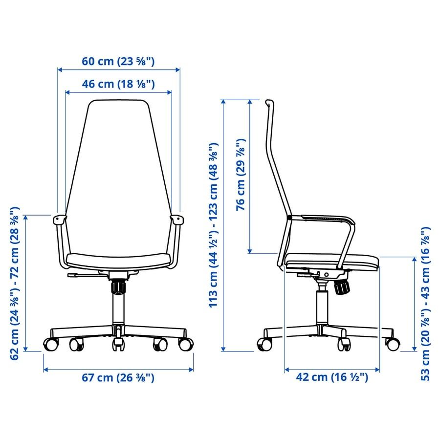 Krzeslo gamingowe do biurka IKEA - HUVUDSPELARE