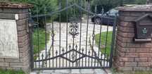 Furtka  czarna metalowa