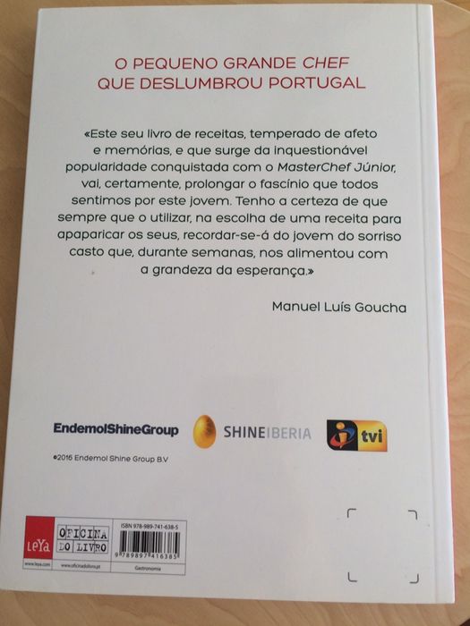 Livro Vamos Comer de Pedro Jorge Master Chef Junior