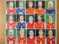 Piłkarska reprezentacja Czech (2006) - karty zawodników (27 szt.)