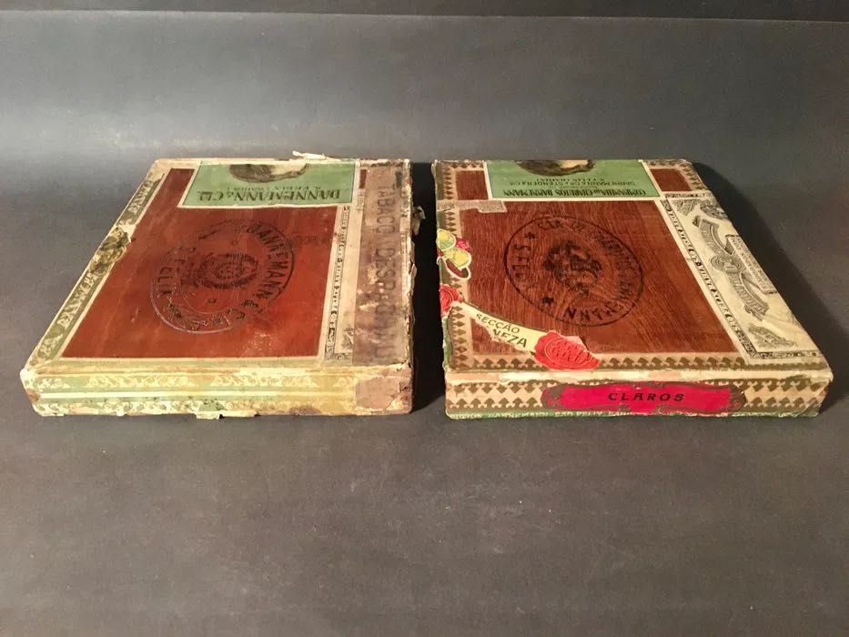 2 CAIXAS com 100 anos - Danneman & cia - Bahia - 21,5x17x2,5 cm/s