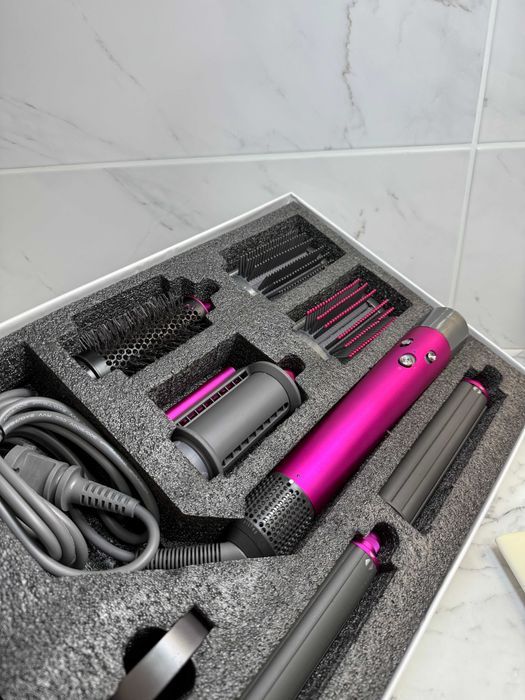 Знижка! Стайлер Fuchsia 6 насадок для локонів, об’єму, гладкості