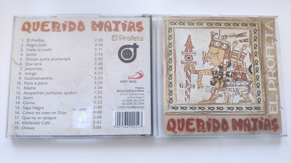 Querido Matias EL Profeta. Płyta CD.