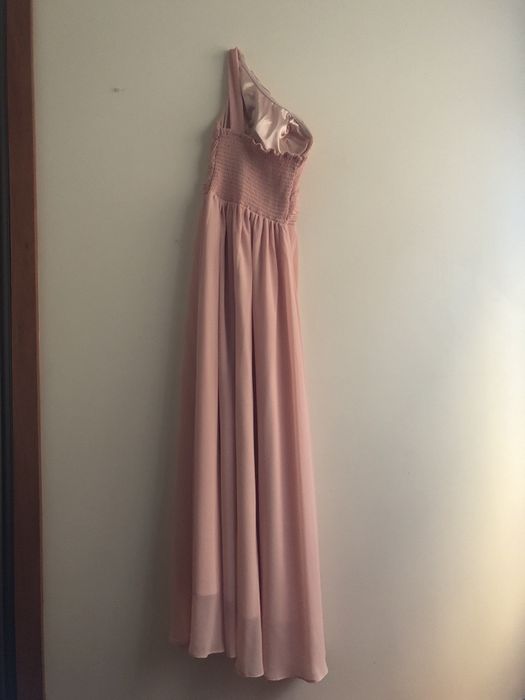 Vestido rosa cerimónia