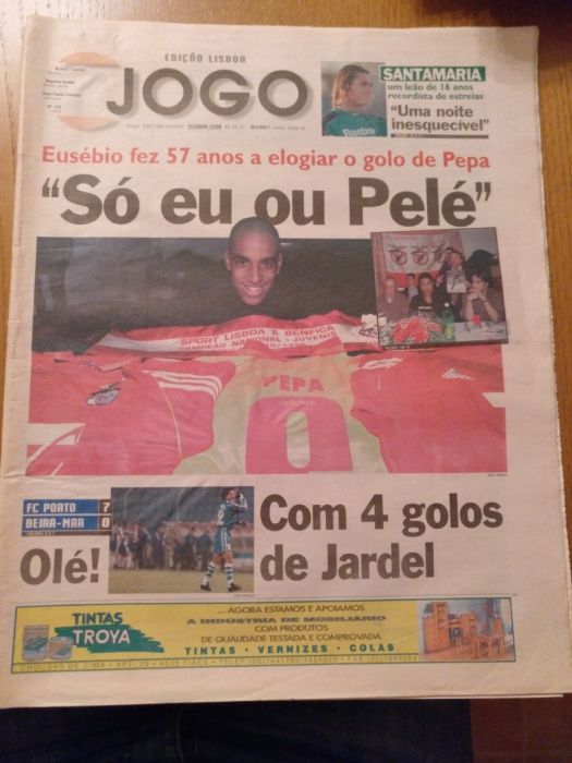 Jornal ojogo - fcp 7 - beira-mar - 0 - 99/01/25