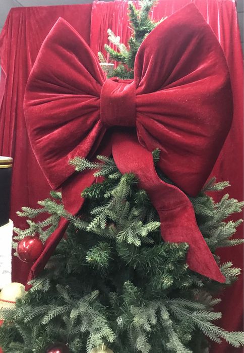 Бархатный бант большой