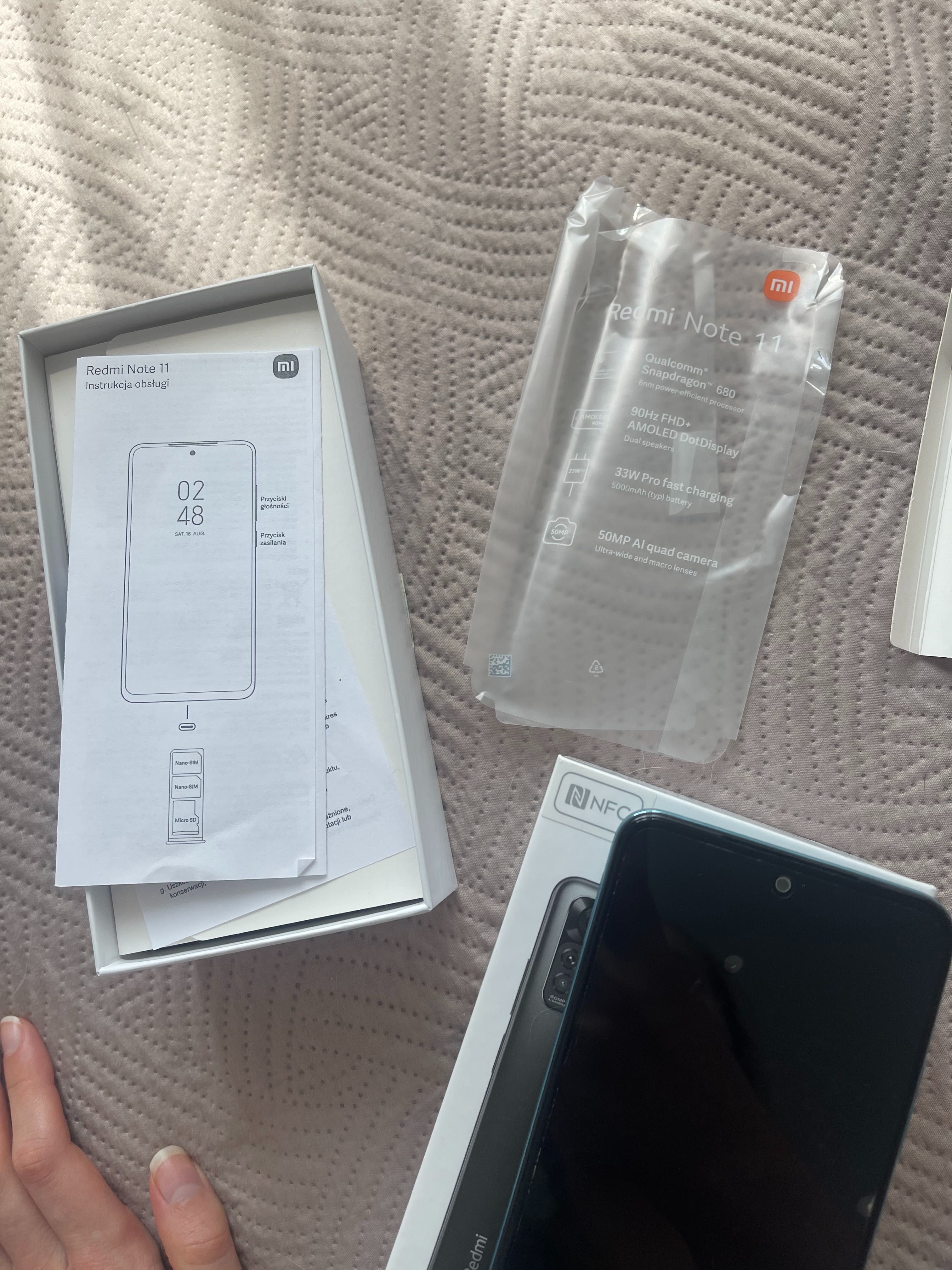 Smartfon Xiaomi Redmi Note 11 4/128GB Dual SIM NFC Star blue jak nowy!