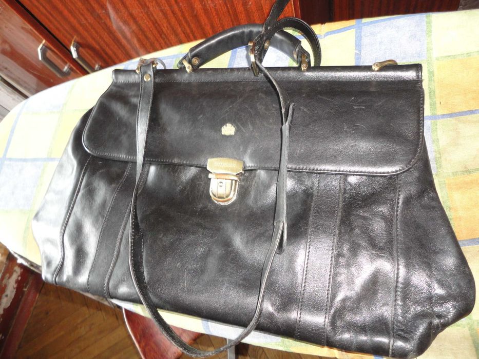 сумка -портфель ,чорна шкіра ,Wittchen