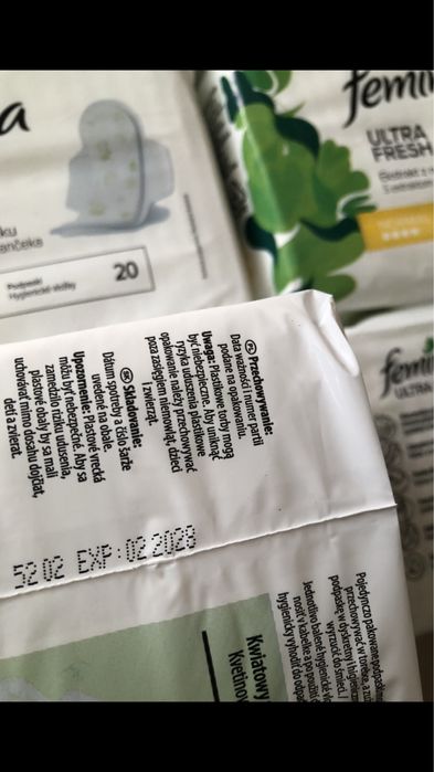 Femina zielone 10 opakowań.Szybka wysyłka!