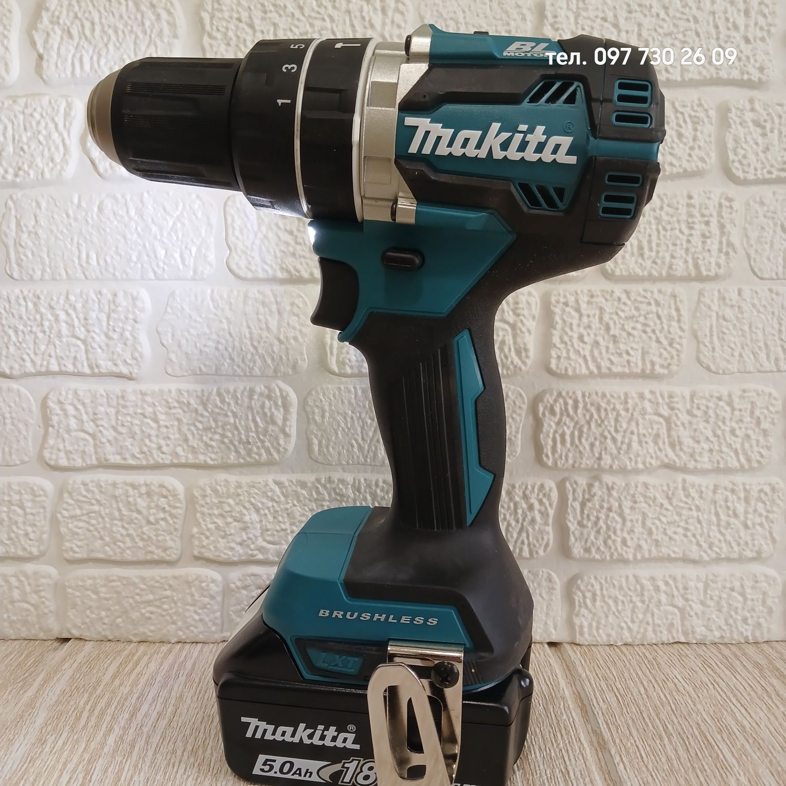 Ударний шуруповерт makita Dhp 484 brushless dc18rc bl1850 makpac