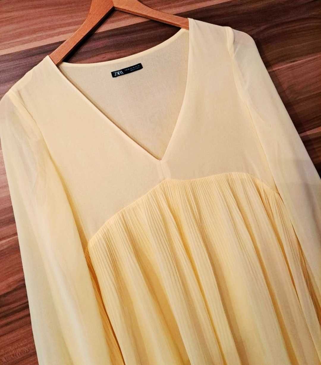 Воздушное шифоновое платье Zara