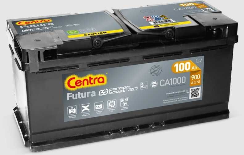 Akumulator Centra Futura 100Ah 900A CA1000 90Ah 95Ah 92Ah gwar. 3LATA
