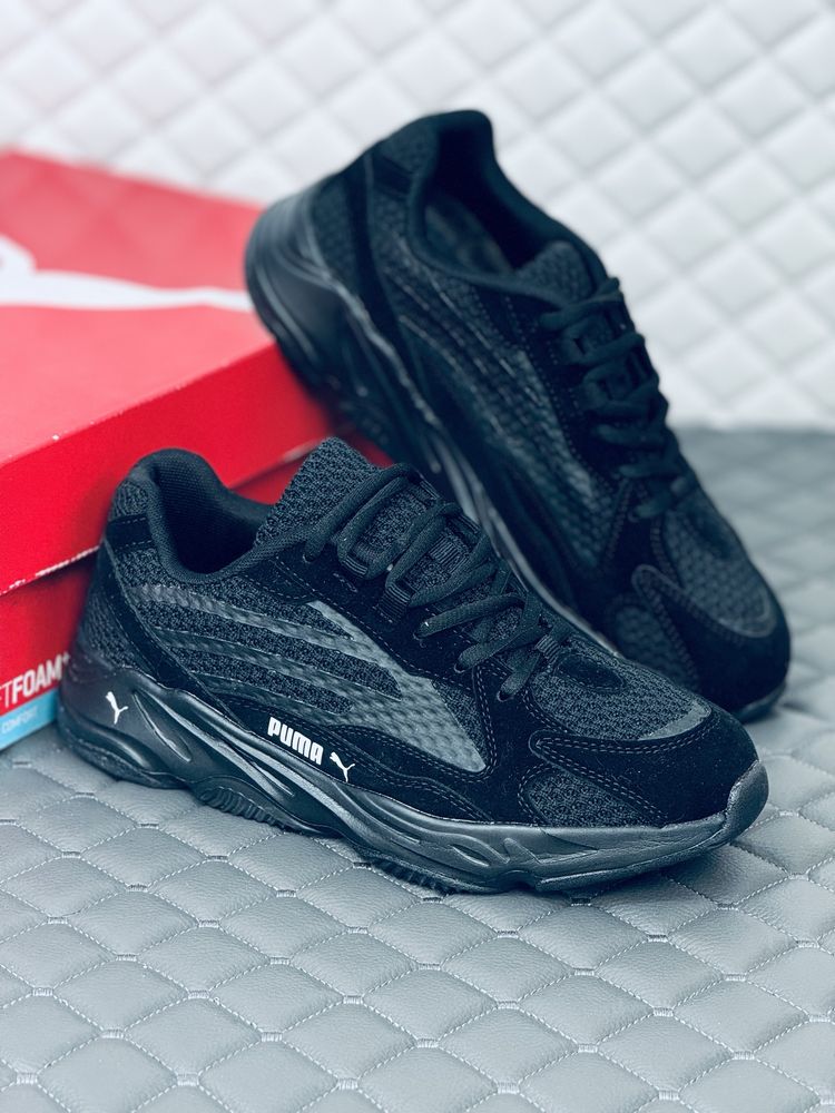 Кроссовки мужские Puma Trinomic black кросовки Пума Триномик