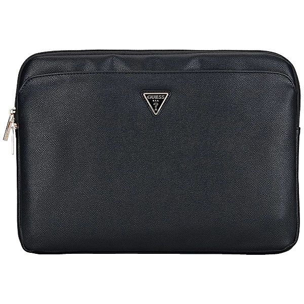 Torba Guess Sleeve Grained Zipper Pocket Triangle Logo na laptopa 14"-