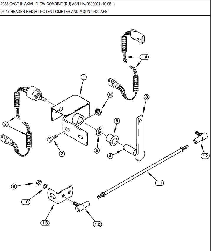 Katalog części Case 2388