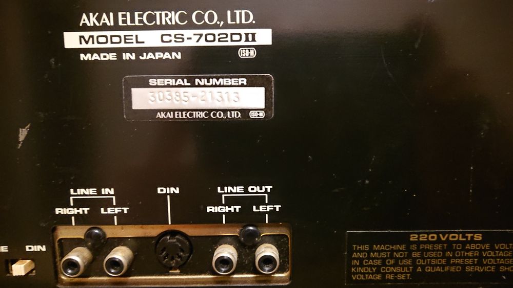 Magnetofon Akai CS-702dII Vintage