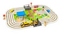 Circuito de comboio, cidade e veículos