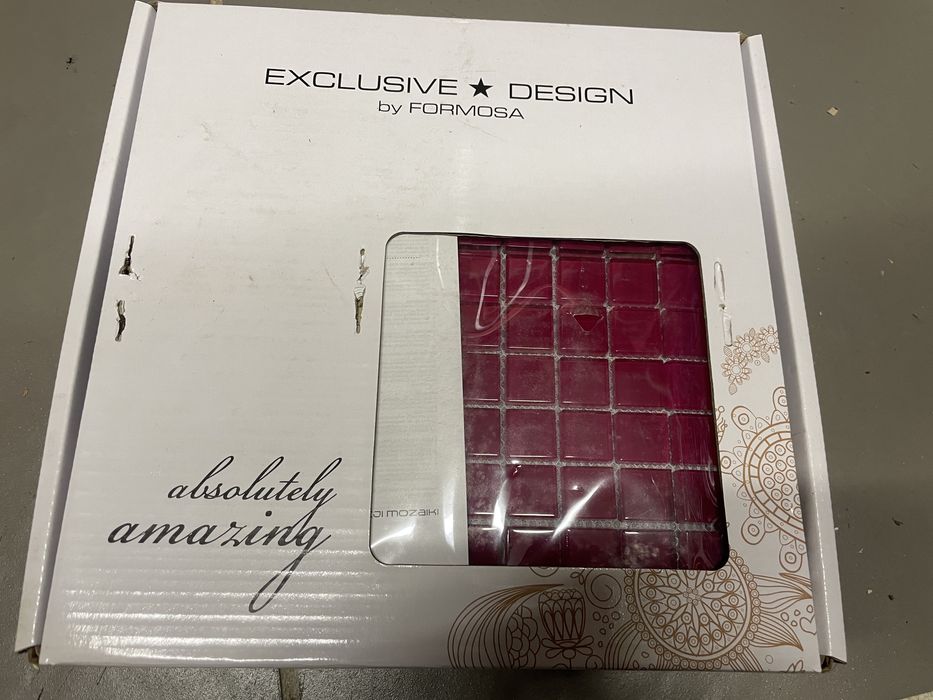 Mozaika szklana  30x30 różowa