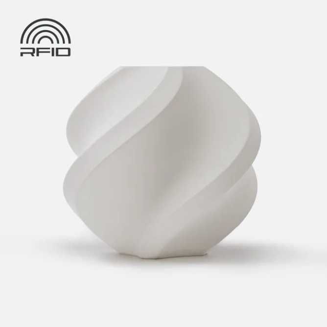 Пластик  для 3D друку PLA Bambu Lab Matte Ivory White, білий матовий