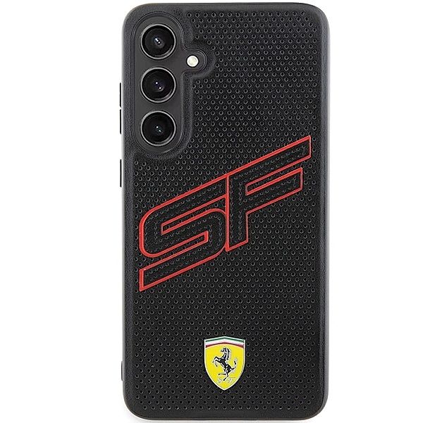 Etui Ferrari Big SF Perforated na Samsung Galaxy S24 - czarne