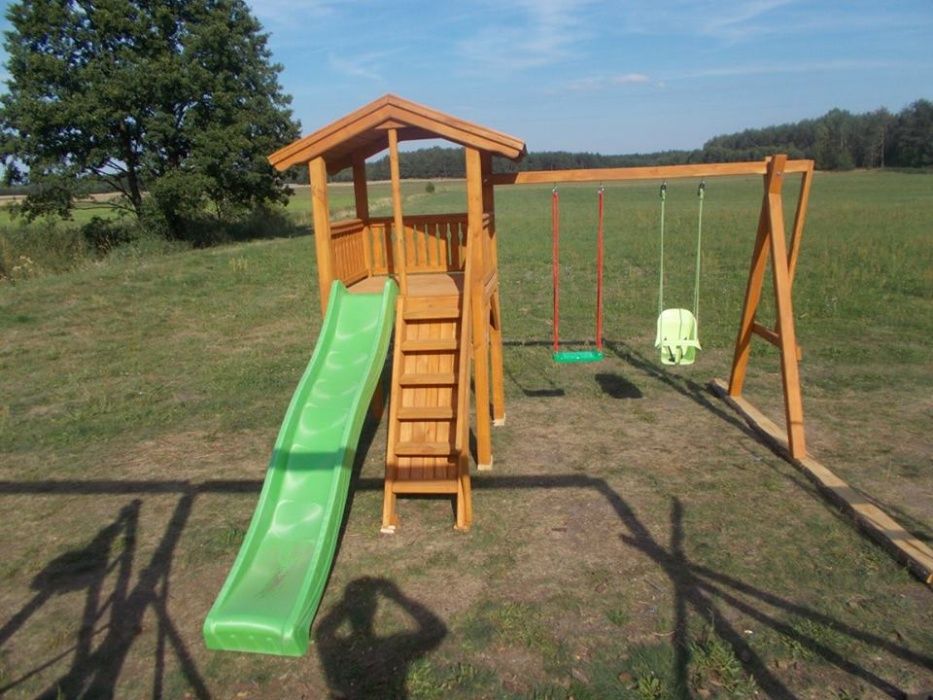 Place zabaw drewniane dla dzieci , SOLIDNE , MONTAŻ GRATIS-SEZON 2024