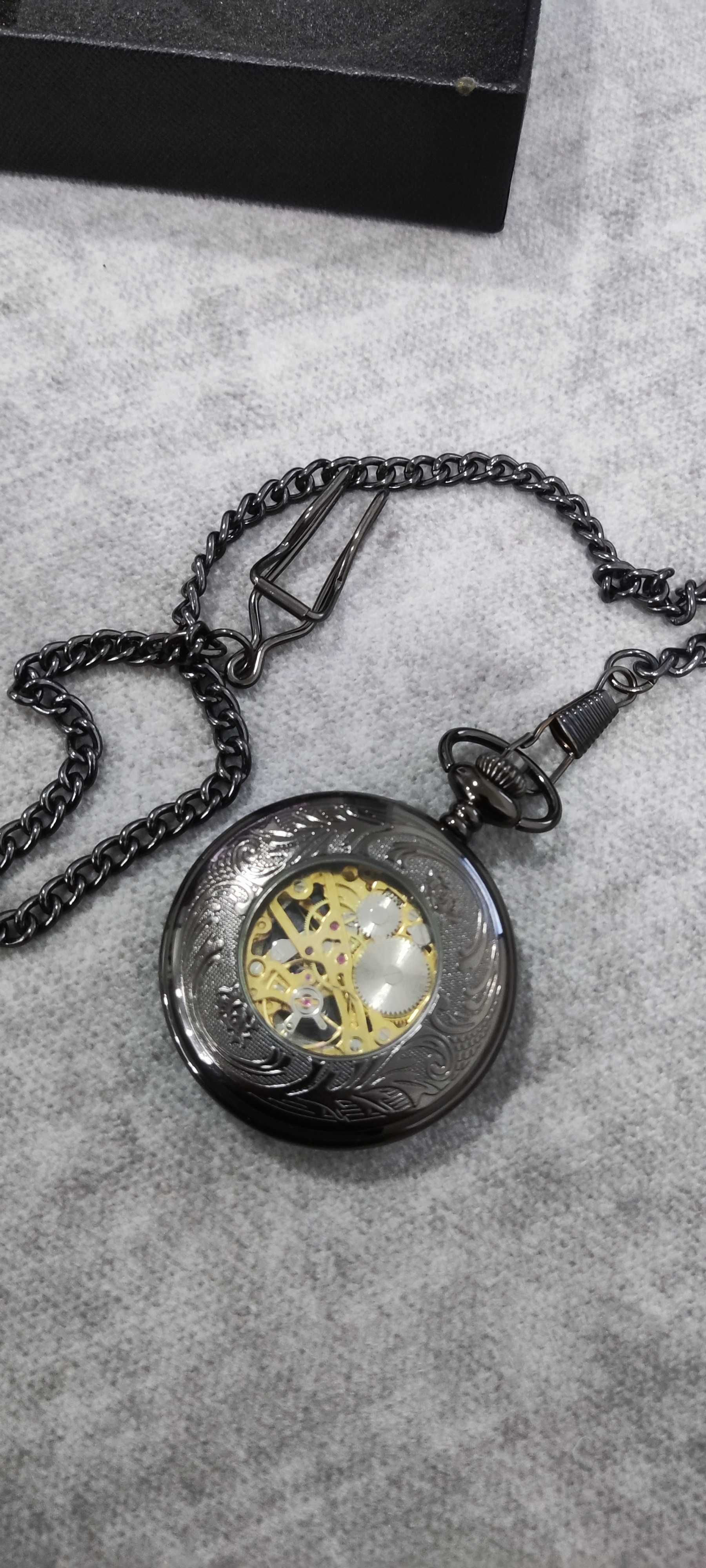 Relógio de Bolso Esqueleto Hunter – Vintage