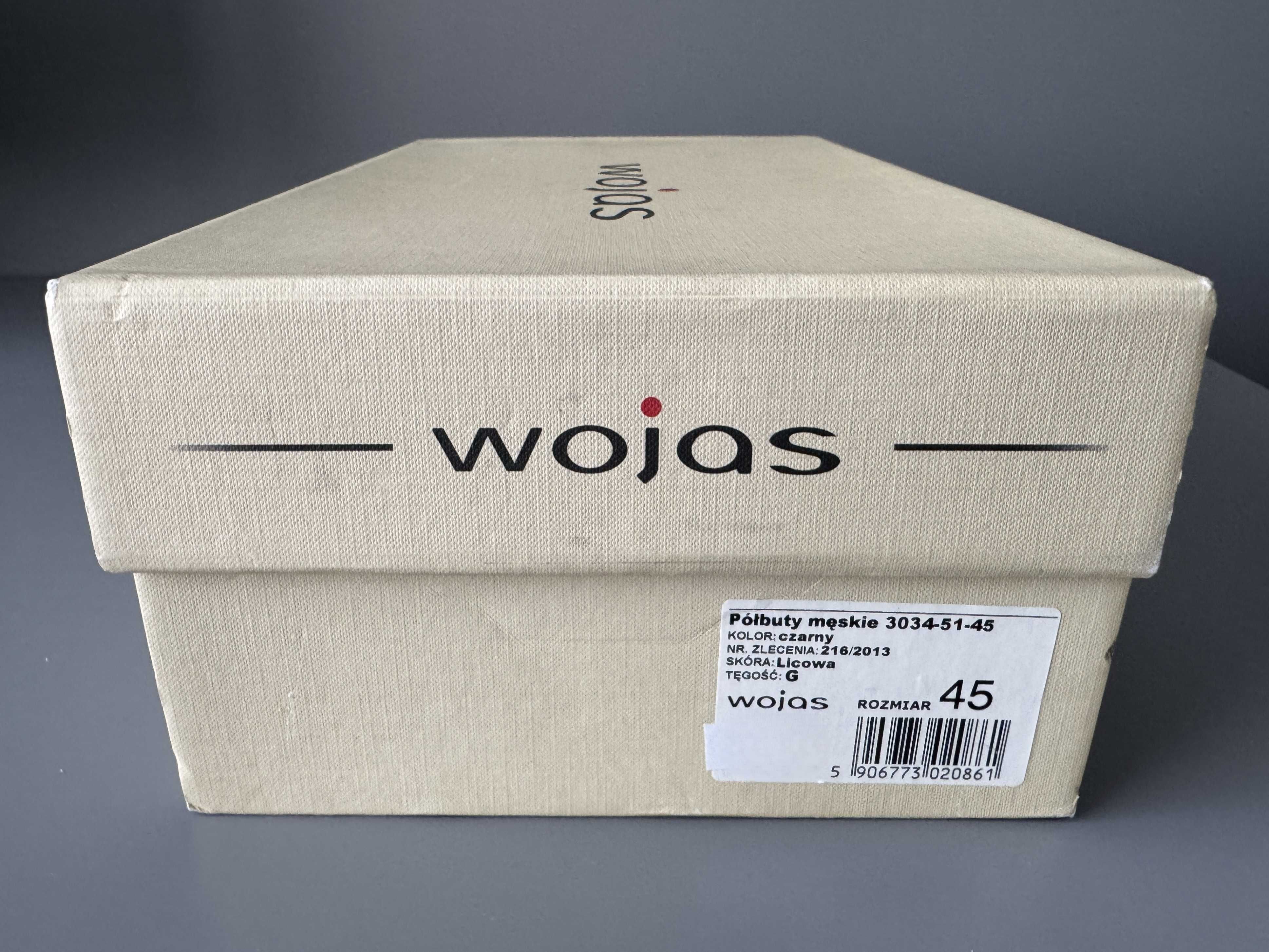 SUPER półbuty męskie sznurowane WOJAS Premium 45 (30cm) ! OKAZJA !