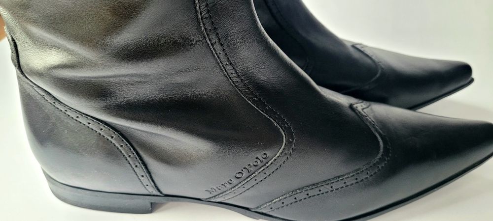 Marc O'Polo skórzane nowe oficerki rozm.40