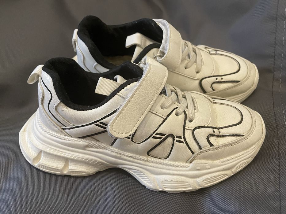 Кроссовки кросівки  білі унісекс екошкіра 20.5 см