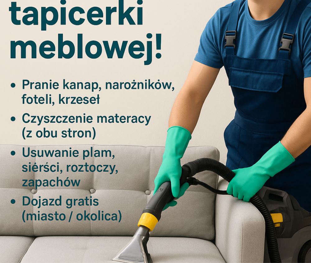Pranie kanap, materacy profesjonalne, szybko-skutecznie z dojazdem!!!