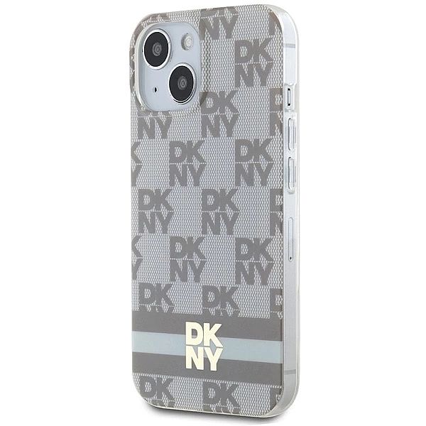 Etui DKNY IML Checkered Mono Pattern & Printed Stripes MagSafe na iPho