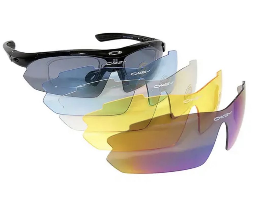 Тактические очки 5 линз OAKLEY Polarized; Тактичні окуляри