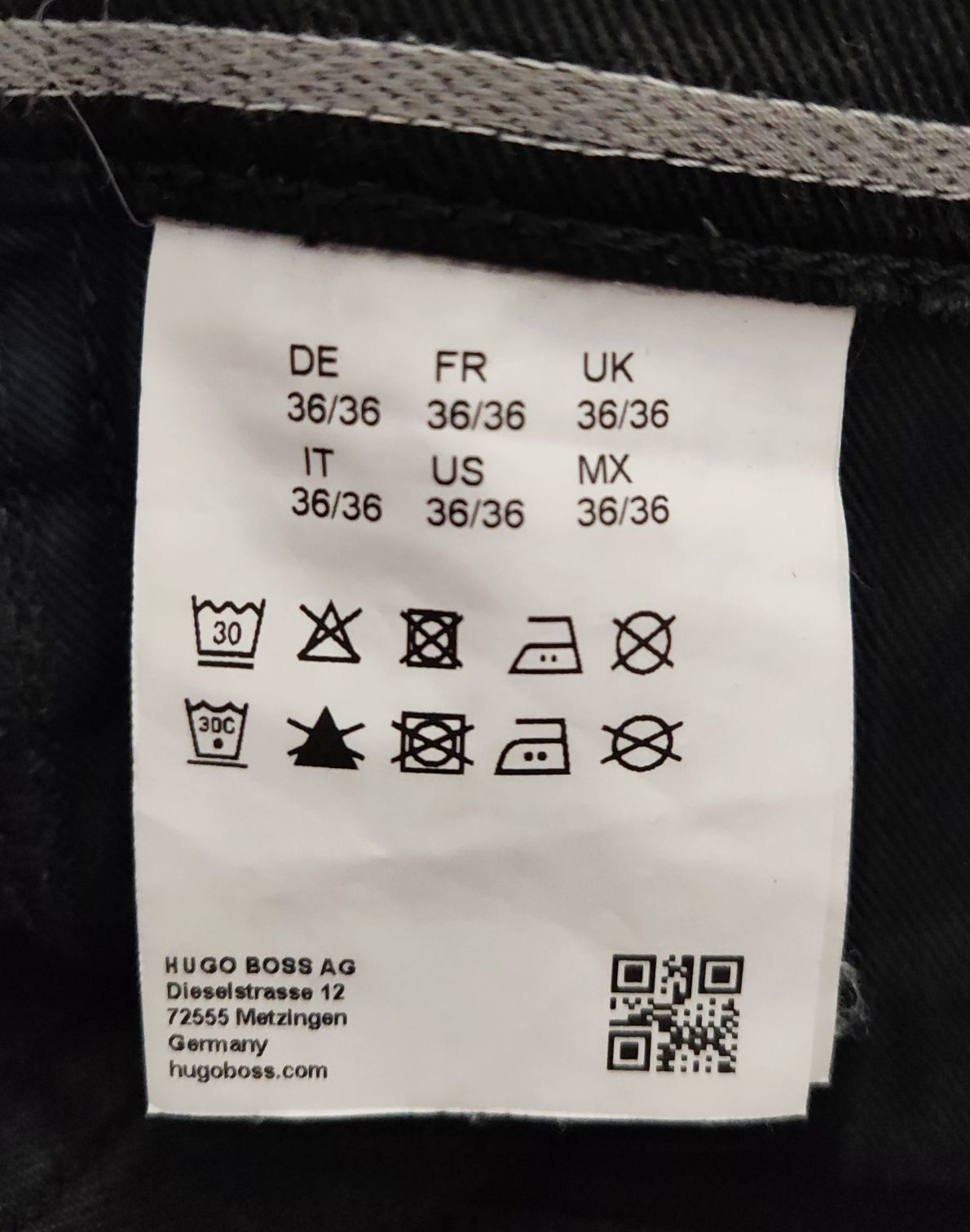 Hugo Boss Candiani męskie spodnie jeansowe w rozmiarze L - W36 L36