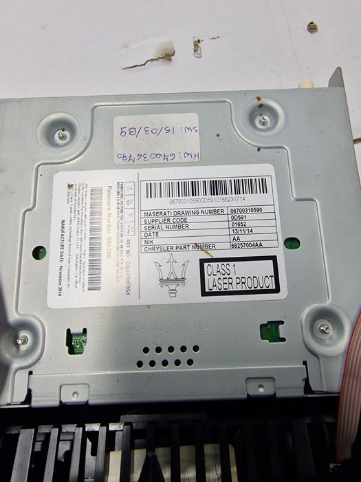 Radio czytnik nawigacji maserati ghibli