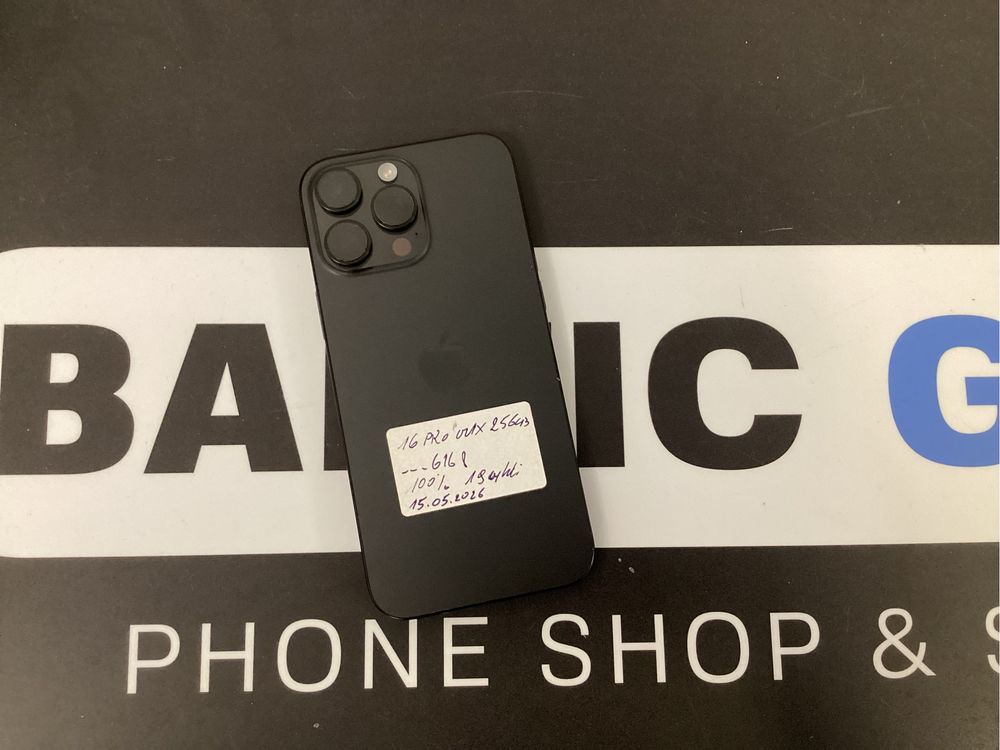 Sklep ladny Apple Iphone 16 Pro Max 256gb black bateria 100% gwar prod