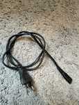 Kabel zasilający "ósemka" 1 metr czarny