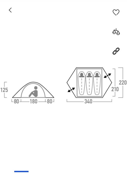 Нова Палатка Намет  3-местная Outventure Teslin 3