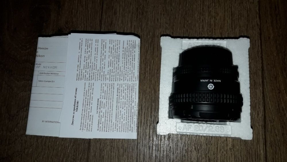 Продам новый объектив Nikon 20 2.8 (JAA127DA) официальный
