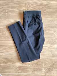 Eleganckie spodnie na kant czarne chinosy na gumkę Zara W24