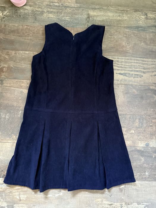 Sukienka galowa granatowa na rozpoczęcie roku szkolnego do szkoły 140