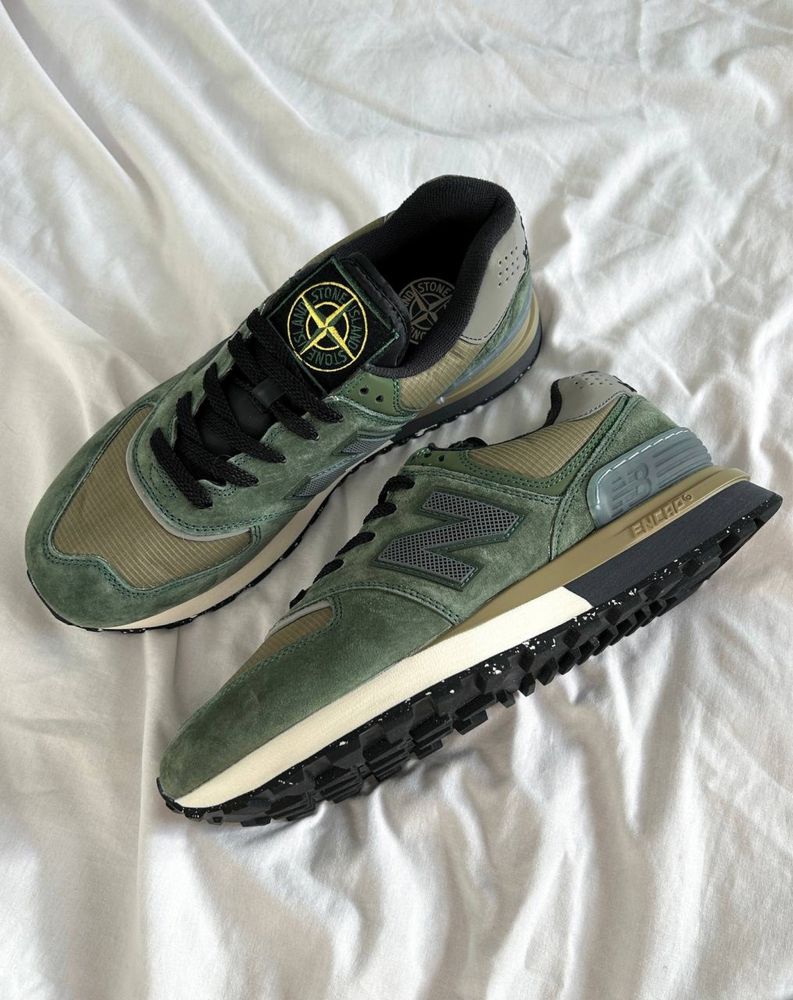 36-45, New Balance 574 Legacy "Stone Island Dark Green", НБ 574 стонік