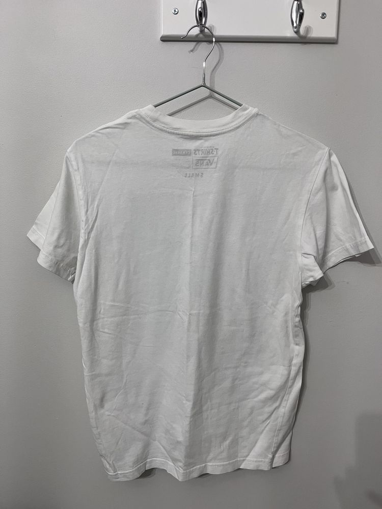 Biały t-shirt z nadrukiem Vans S