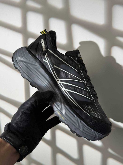 Чоловічі кросівки Hoka Mafate Speed 2 GTX  Black Grey  Gore-Tex чорні