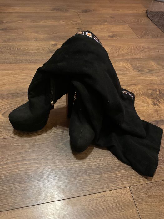 Ботфорди на каблуках