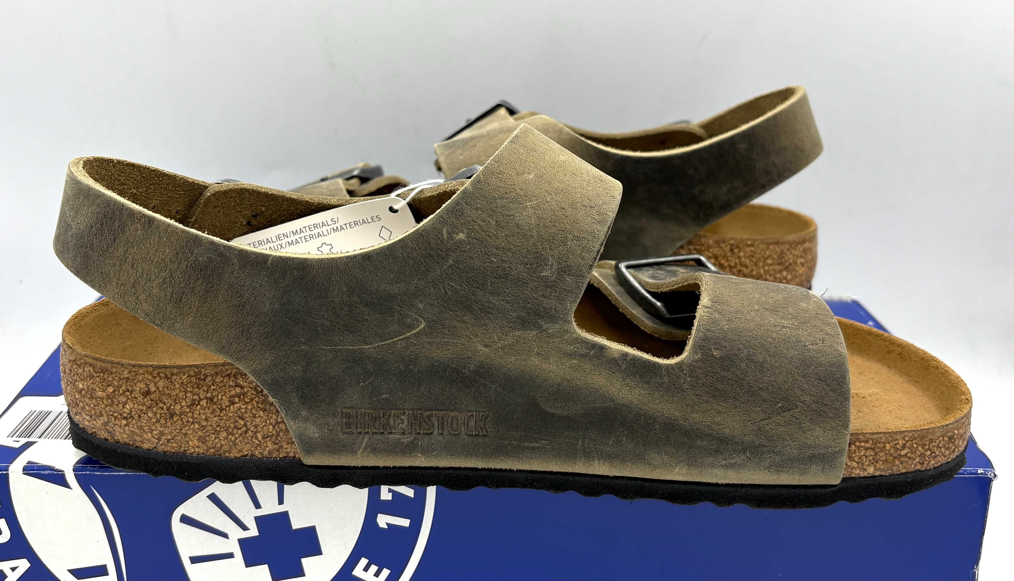 ‼️Nowe oryginalne sandały BIRKENSTOCK Milano khaki 39 AZ 250 skóra