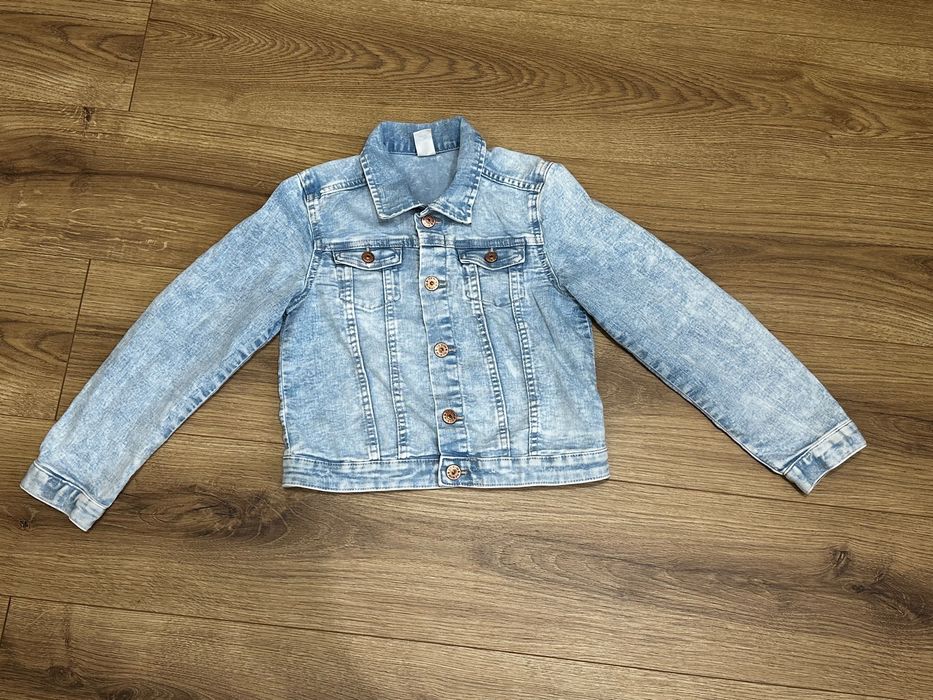 Kurtka jeansowa H&M 128 dla dziewczynki